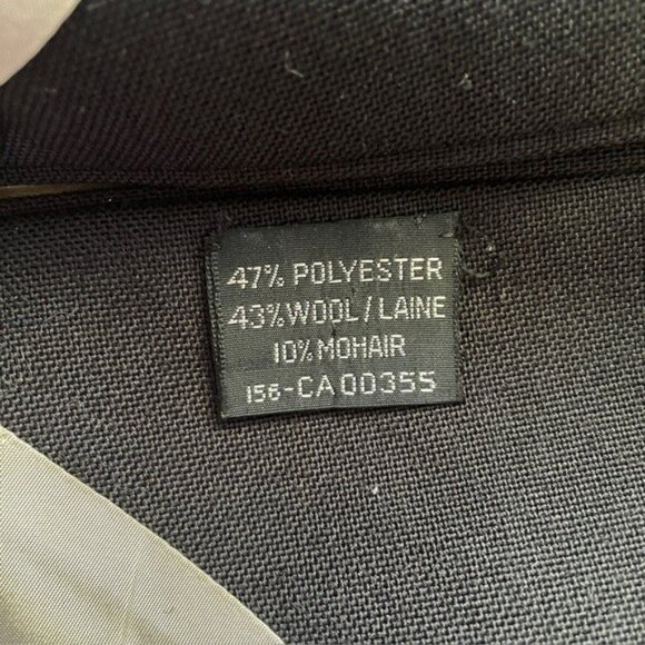 Vintage Christian Dior Black Double Breasted Wool Blend Blazer - 44 Long 🇨🇦 - Picture 8 of 12